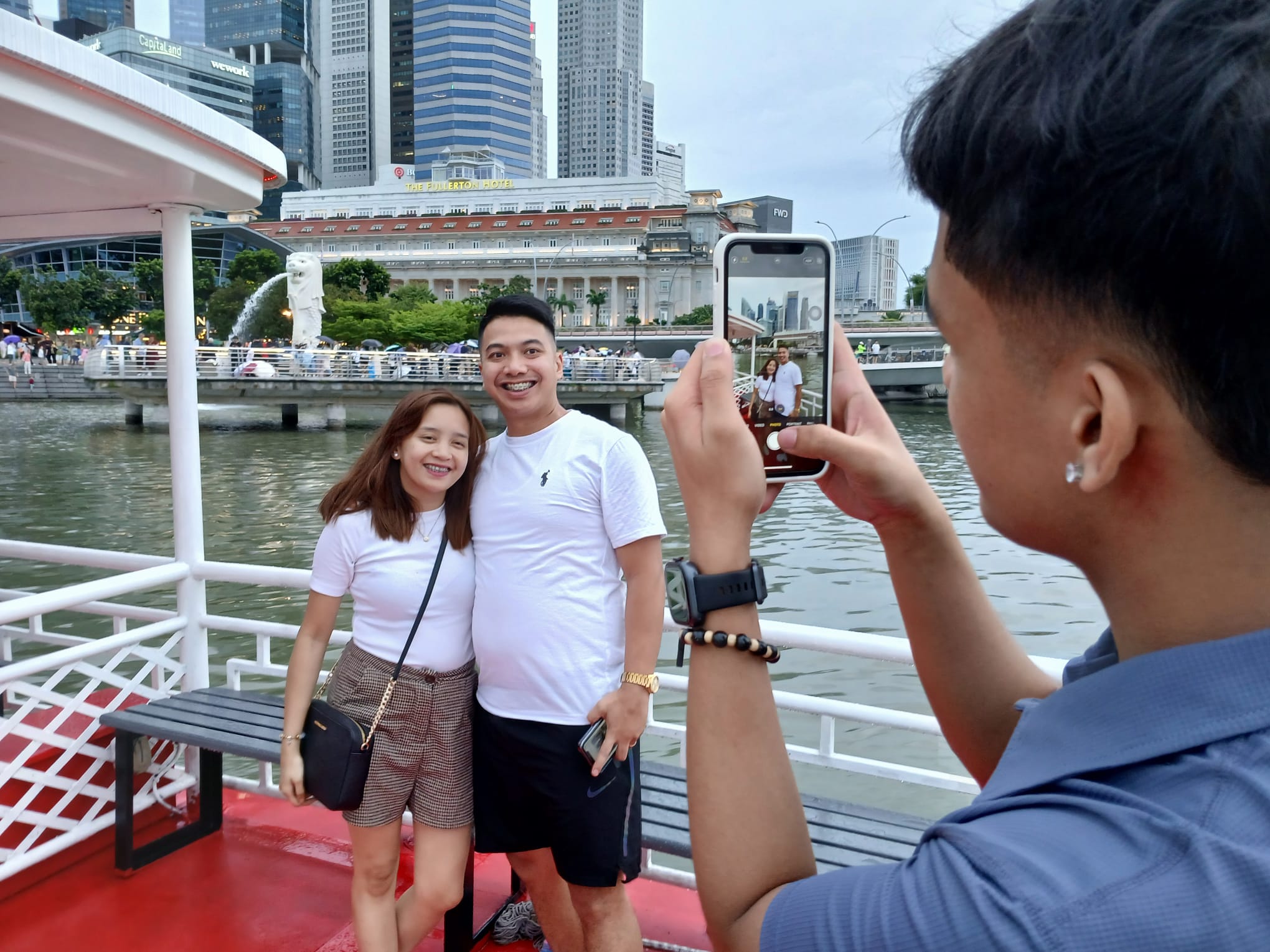 Singapore's Night Extravaganza: River Cruise, Spectra & Rhapsody Shows, Satay Delights, and Rooftop Views