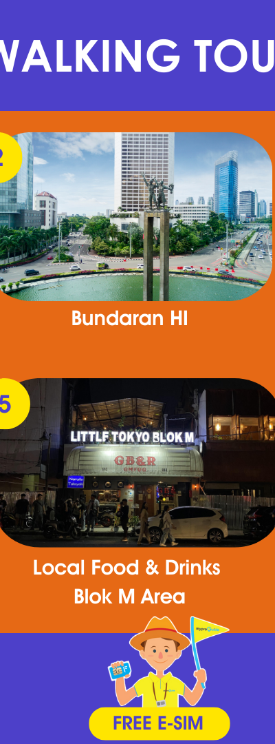 Jakarta Walking Tour With MRT | Multilingual Guide